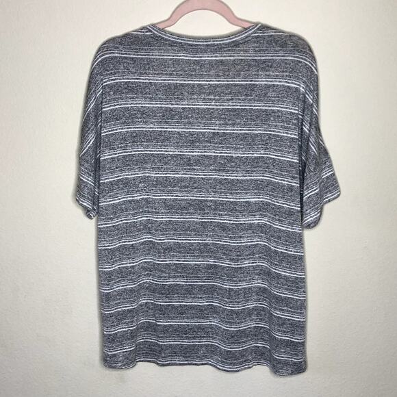 Calvin Klein Jeans Super Soft Gray Stripe Oversize Tee Large - Picture 8 of 8